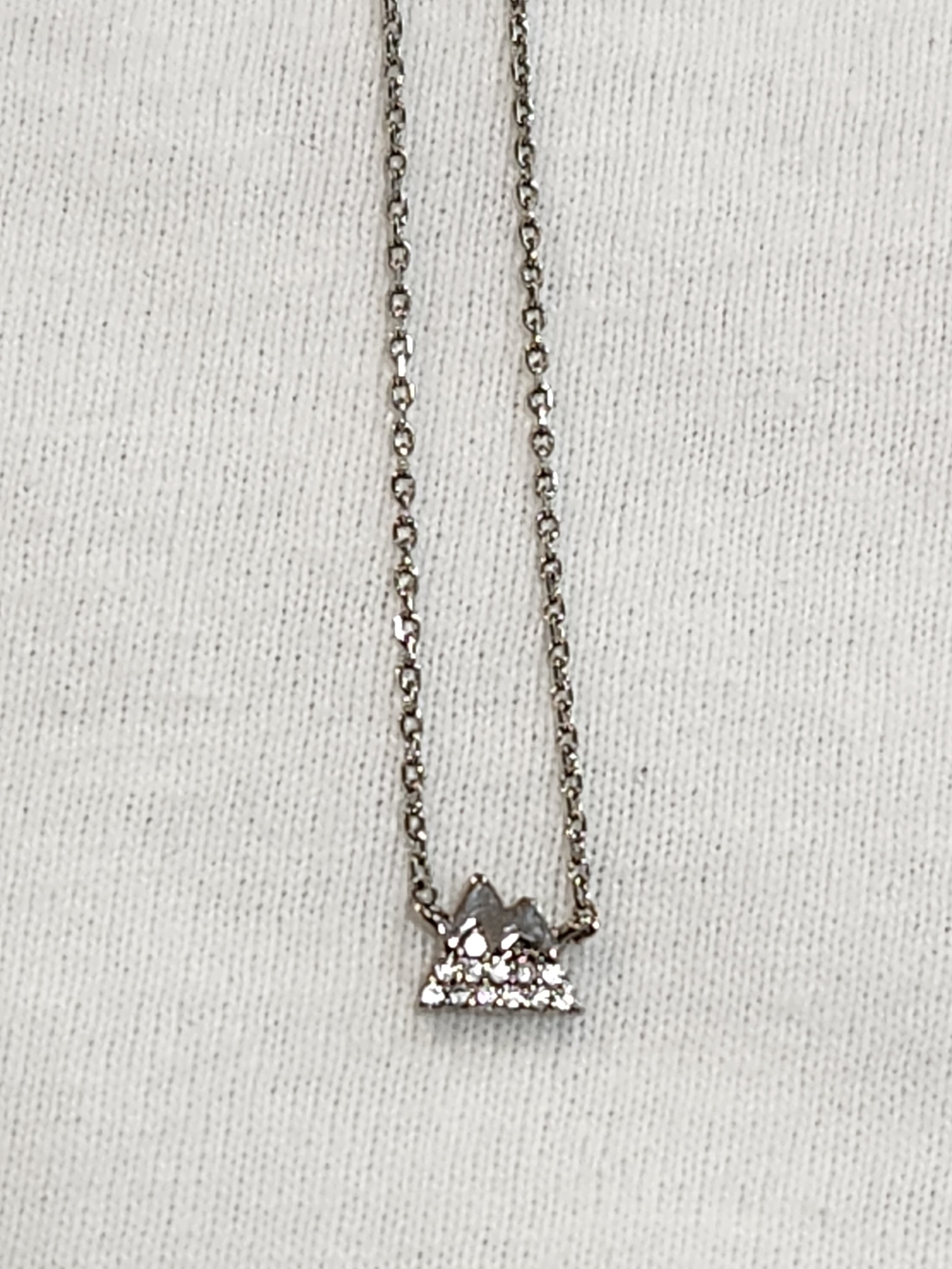 Delicate Silver Crown Pendant Necklace - Women Jewelry